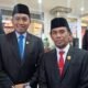 Ketua DPRD Kutim, Jimmi (kanan) bersama Ketua Pansus Raperda Keolahragaan Kutim, ditemui usai upacara penurunan Bendera Merah Putih di Halaman Kantor Bupati Kutim (foto: sar/gayam)