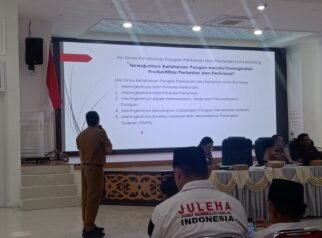 Kepala bidang Pertanian DKP3 kota Bontang, Fadli saat menjadi narasumber dalam Forum Konsultasi Publik (FKP), (Dok. Ay)